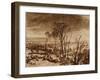 Liber Studiorum: Designs for Unpublished Plates: Nos.72-91, Crowhurst-J. M. W. Turner-Framed Giclee Print