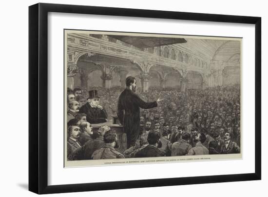 Liberal Demonstration at Manchester-Frank Dadd-Framed Giclee Print