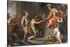 Liberality: Alexander the Great Rewarding His Captains-Francesco Fernandi-Stretched Canvas