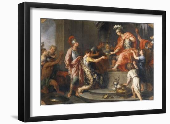 Liberality: Alexander the Great Rewarding His Captains-Francesco Fernandi-Framed Giclee Print