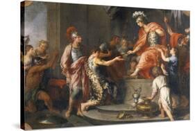 Liberality: Alexander the Great Rewarding His Captains-Francesco Fernandi-Stretched Canvas