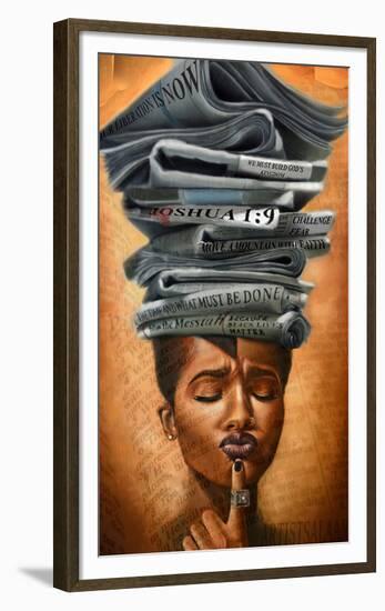 Liberated Thoughts-Salaam Muhammad-Framed Art Print