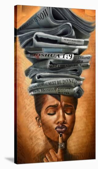 Liberated Thoughts-Salaam Muhammad-Stretched Canvas