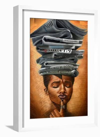 Liberated Thoughts-Salaam Muhammad-Framed Art Print