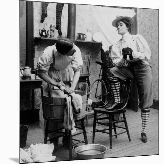Liberated Woman On Wash Day, 1901-Science Source-Mounted Giclee Print