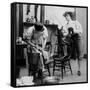 Liberated Woman On Wash Day, 1901-Science Source-Framed Stretched Canvas