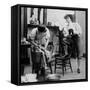 Liberated Woman On Wash Day, 1901-Science Source-Framed Stretched Canvas