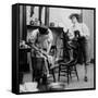 Liberated Woman On Wash Day, 1901-Science Source-Framed Stretched Canvas