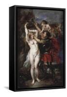 Liberation of Andromeda by Perseus, Greek Hero Who Has Just Saved the Princess-Peter Paul Rubens-Framed Stretched Canvas