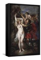 Liberation of Andromeda by Perseus, Greek Hero Who Has Just Saved the Princess-Peter Paul Rubens-Framed Stretched Canvas