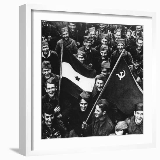 Liberation of Belgrade, October 1944-null-Framed Giclee Print