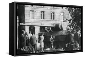 Liberation of Paris, August 1944-null-Framed Stretched Canvas