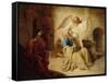 Liberation of St Peter from Prison-Pieter de Hooch-Framed Stretched Canvas