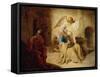 Liberation of St Peter from Prison-Pieter de Hooch-Framed Stretched Canvas