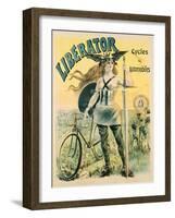 Liberator Cycles and Automobiles Poster-null-Framed Giclee Print