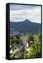 Liberec, town view with the 'Jeschken' (mountain)-Klaus-Gerhard Dumrath-Framed Stretched Canvas