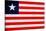 Liberia Flag Design with Wood Patterning - Flags of the World Series-Philippe Hugonnard-Stretched Canvas