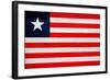 Liberia Flag Design with Wood Patterning - Flags of the World Series-Philippe Hugonnard-Framed Art Print