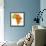Liberia on Actual Map of Africa-michal812-Framed Premium Giclee Print displayed on a wall
