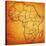 Liberia on Actual Map of Africa-michal812-Stretched Canvas