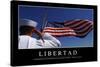 Libertad. Cita Inspiradora Y Póster Motivacional-null-Stretched Canvas