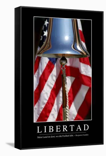 Libertad. Cita Inspiradora Y Póster Motivacional-null-Framed Stretched Canvas