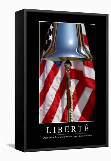 Liberté: Citation Et Affiche D'Inspiration Et Motivation-null-Framed Stretched Canvas