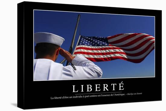 Liberté: Citation Et Affiche D'Inspiration Et Motivation-null-Stretched Canvas