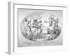 Liberty and Fame Introducing Female Patriotism to Britania, 1784-Thomas Rowlandson-Framed Giclee Print