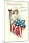Liberty and Union, Young Betsy Ross-null-Mounted Art Print