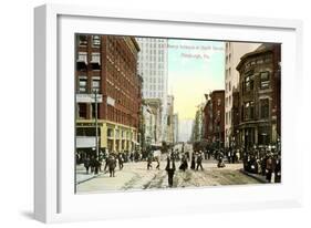 Liberty Avenue, Pittsburgh-null-Framed Premium Giclee Print