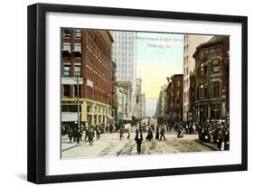 Liberty Avenue, Pittsburgh-null-Framed Art Print