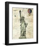 Liberty Balloon-Marion Mcconaghie-Framed Art Print