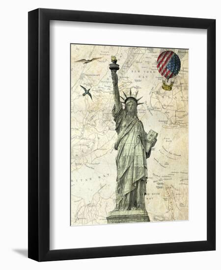 Liberty Balloon-Marion Mcconaghie-Framed Art Print