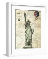 Liberty Balloon-Marion Mcconaghie-Framed Art Print