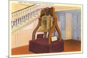 Liberty Bell, Independence Hall, Philadelphia, Pennsylvania-null-Mounted Art Print