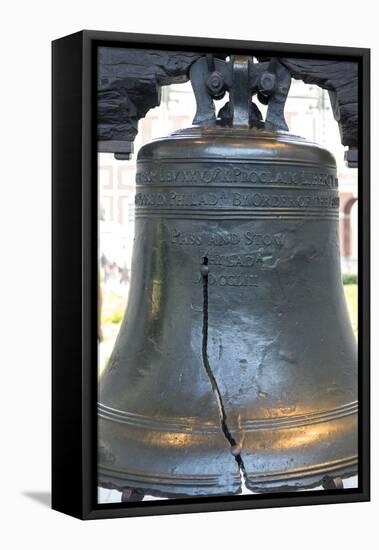 Liberty Bell, Independence National Historical Park, Pennsylvania, USA-Jim Engelbrecht-Framed Stretched Canvas