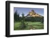 Liberty Bell Mountain reflected in State Creek, Washington Pass. North Cascades, Washington State-Alan Majchrowicz-Framed Photographic Print