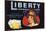 Liberty Brand - Escondido, California - Citrus Crate Label-Lantern Press-Stretched Canvas