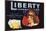 Liberty Brand - Escondido, California - Citrus Crate Label-Lantern Press-Mounted Art Print