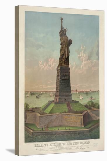 Liberty Enlightening the World, New York Harbor-null-Stretched Canvas