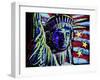 Liberty for Prints 001 - Touched Neon-Rock Demarco-Framed Giclee Print