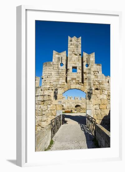 Liberty Gate, the Medieval Old Town of the City of Rhodes, Rhodes-Michael Runkel-Framed Photographic Print