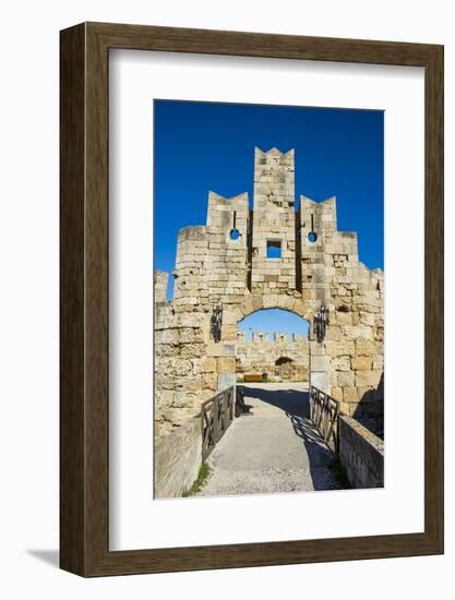 Liberty Gate, the Medieval Old Town of the City of Rhodes, Rhodes-Michael Runkel-Framed Photographic Print