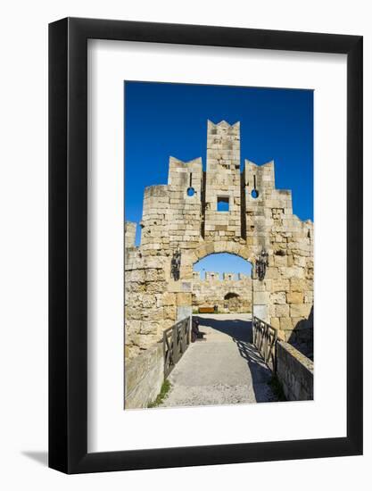 Liberty Gate, the Medieval Old Town of the City of Rhodes, Rhodes-Michael Runkel-Framed Photographic Print