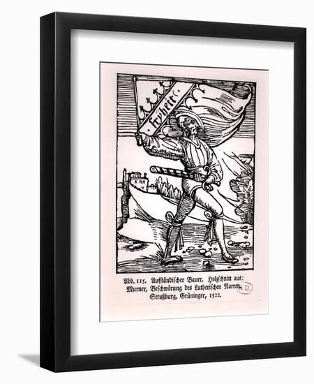 "Liberty," Illustration of the Peasant's Revolt, 1522-null-Framed Giclee Print