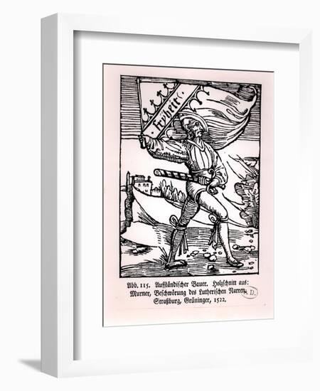 "Liberty," Illustration of the Peasant's Revolt, 1522-null-Framed Giclee Print
