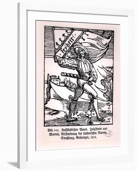 "Liberty," Illustration of the Peasant's Revolt, 1522-null-Framed Giclee Print