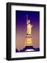 Liberty Island by Night - Statue of Liberty - Manhattan - New York City - United States-Philippe Hugonnard-Framed Photographic Print