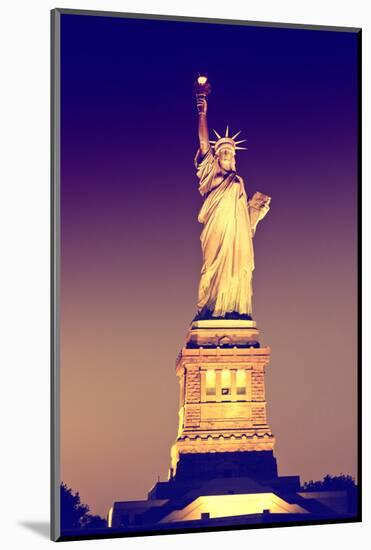 Liberty Island by Night - Statue of Liberty - Manhattan - New York City - United States-Philippe Hugonnard-Mounted Photographic Print